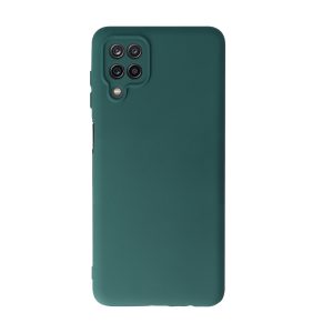 Husa Safe Flex compatibila cu Samsung Galaxy M12, Comando Fonix, Design Slim flexibil, Interior captusit cu microfibra, Anti shock, Silicon moale, Textura cu finisaj mat/fin, Antiaderent, Verde inchis