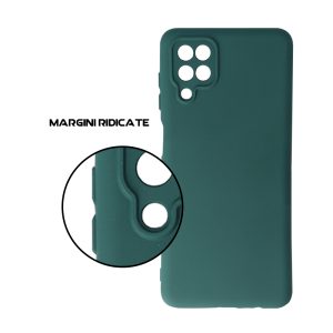 Husa Safe Flex compatibila cu Samsung Galaxy M12, Comando Fonix, Design Slim flexibil, Interior captusit cu microfibra, Anti shock, Silicon moale, Textura cu finisaj mat/fin, Antiaderent, Verde inchis4