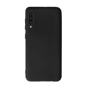 Husa Safe Flex compatibila cu Samsung Galaxy A50, Comando Fonix, Design Slim flexibil, Interior captusit cu microfibra, Anti soc, Silicon moale, Textura cu finisaj mat, Antiaderent, Negru