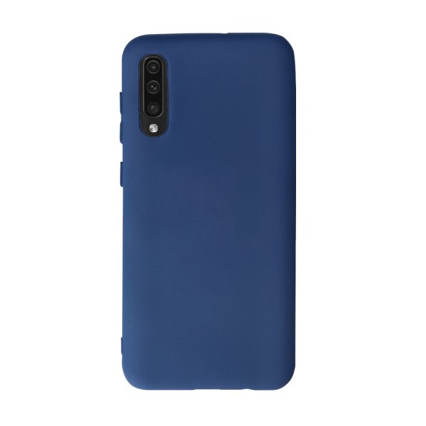 Husa Safe Flex compatibila cu Samsung Galaxy A50, Comando Fonix, Design Slim flexibil, Interior captusit cu microfibra, Anti soc, Silicon moale, Textura cu finisaj mat, Antiaderent, Albastru