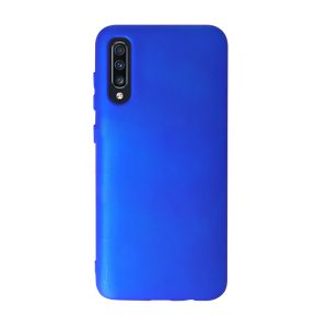 Husa Safe Flex compatibila cu Samsung Galaxy A70/ A70s, Comando Fonix, Design Slim flexibil, Interior captusit cu microfibra, Anti soc, Silicon moale, Textura cu finisaj mat, Antiaderent, Albastru electric