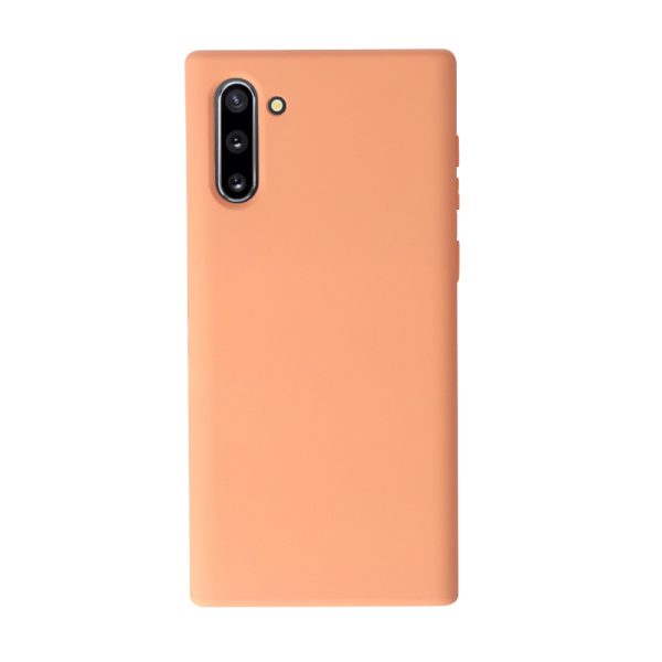 Husa Safe Flex compatibila cu Samsung Galaxy Note 10, Comando Fonix, Design Slim flexibil, Interior captusit cu microfibra, Anti soc, Silicon moale, Textura cu finisaj mat, Antiaderent, Coral