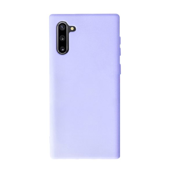 Husa Safe Flex compatibila cu Samsung Galaxy Note 10, Comando Fonix, Design Slim flexibil, Interior captusit cu microfibra, Anti soc, Silicon moale, Textura cu finisaj mat, Antiaderent, Lila