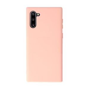 Husa Safe Flex compatibila cu Samsung Galaxy Note 10, Comando Fonix, Design Slim flexibil, Interior captusit cu microfibra, Anti soc, Silicon moale, Textura cu finisaj mat, Antiaderent, Roz