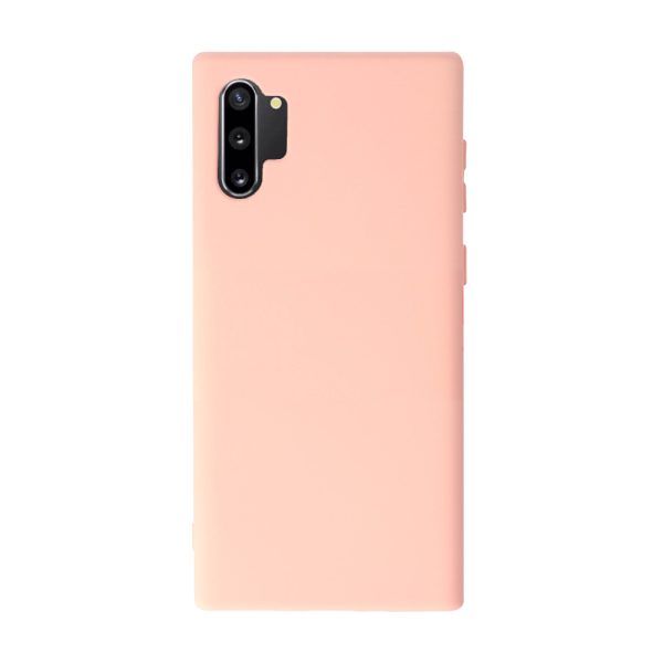 Husa Safe Flex compatibila cu Samsung Galaxy Note 10 Plus, Comando Fonix, Design Slim flexibil, Interior captusit cu microfibra, Anti soc, Silicon moale, Textura cu finisaj mat, Antiaderent, Roz