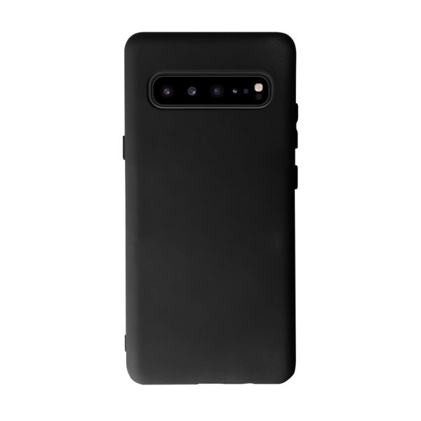 Husa Safe Flex compatibila cu Samsung Galaxy S10 5G, Comando Fonix, Design Slim flexibil, Interior captusit cu microfibra, Anti soc, Silicon moale, Textura cu finisaj mat, Antiaderent, Negru