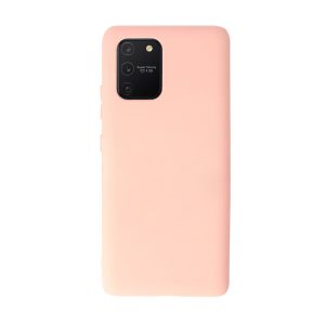 Husa Safe Flex compatibila cu Samsung Galaxy S10 Lite, Comando Fonix, Design Slim flexibil, Interior captusit cu microfibra, Anti soc, Silicon moale, Textura cu finisaj mat, Antiaderent, Roz