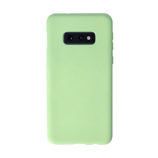 Husa Safe Flex compatibila cu Samsung Galaxy S10e, Comando Fonix, Design Slim flexibil, Interior captusit cu microfibra, Anti soc, Silicon moale, Textura cu finisaj mat, Antiaderent, Verde deschis