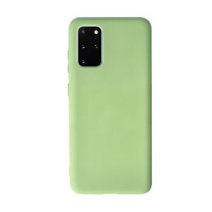 Husa Safe Flex compatibila cu Samsung Galaxy S20 Plus, Comando Fonix, Design Slim flexibil, Interior captusit cu microfibra, Anti soc, Silicon moale, Textura cu finisaj mat, Antiaderent, Verde deschis