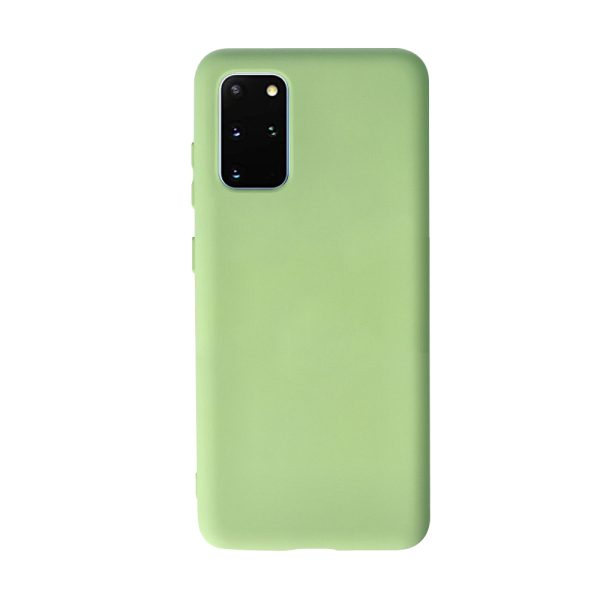 Husa Safe Flex compatibila cu Samsung Galaxy S20 Plus, Comando Fonix, Design Slim flexibil, Interior captusit cu microfibra, Anti soc, Silicon moale, Textura cu finisaj mat, Antiaderent, Verde deschis