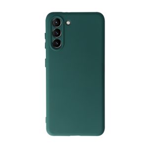 Husa Safe Flex compatibila cu Samsung Galaxy S21 Plus, Comando Fonix, Design Slim flexibil, Interior captusit cu microfibra, Anti soc, Silicon moale, Textura cu finisaj mat/fin, Antiaderent, Verde inchis