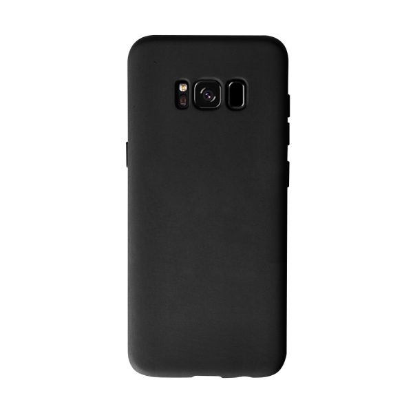 Husa Safe Flex compatibila cu Samsung Galaxy S8 Plus, Comando Fonix, Design Slim flexibil, Interior captusit cu microfibra, Anti soc, Silicon moale, Textura cu finisaj mat/fin, Antiaderent, Negru