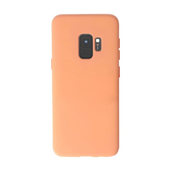 Husa Safe Flex compatibila cu Samsung Galaxy S9, Comando Fonix, Design Slim flexibil, Interior captusit cu microfibra, Anti soc, Silicon moale, Textura cu finisaj mat/fin, Antiaderent, Coral