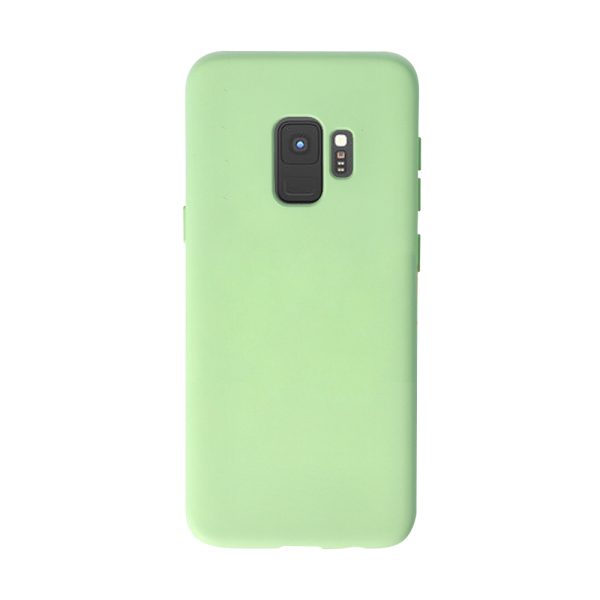 Husa Safe Flex compatibila cu Samsung Galaxy S9, Comando Fonix, Design Slim flexibil, Interior captusit cu microfibra, Anti soc, Silicon moale, Textura cu finisaj mat/fin, Antiaderent, Verde deschis