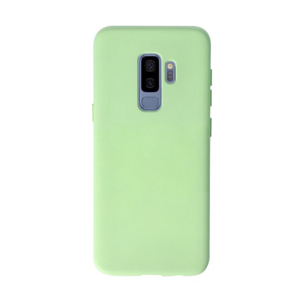 Husa Safe Flex compatibila cu Samsung Galaxy S9 Plus, Comando Fonix, Design Slim flexibil, Interior captusit cu microfibra, Anti shock, Silicon moale, Textura cu finisaj mat/fin, Antiaderent, Verde deschis