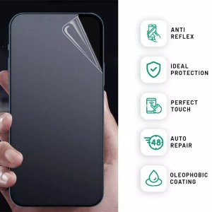 Folie Privacy InvisiFlex compatibila cu iPhone 16 Pro Max, Anti-Reflexii, Anti-Amprente, Anti-Stralucire, Protectie ideala, Atingere fina, Proprietati regenerabile, Acoperire oleofoba, Tehnologie ULTRA HD, Case-Friendly - 2