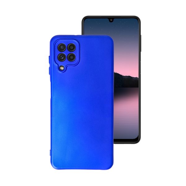 Husa Safe Flex compatibila cu Samsung Galaxy A22 4G, Comando Fonix, Design Slim flexibil, Interior captusit cu microfibra, Anti soc, Silicon moale, Textura cu finisaj mat, Antiaderent, Albastru electric2