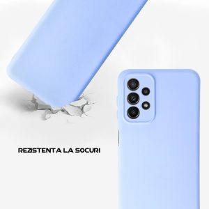 Husa Safe Flex compatibila cu Samsung Galaxy A23 4G, Comando Fonix, Design Slim flexibil, Interior captusit cu microfibra, Anti soc, Silicon moale, Textura cu finisaj mat, Antiaderent, Lila3