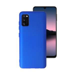 Husa Safe Flex compatibila cu Samsung Galaxy A41, Comando Fonix, Design Slim flexibil, Interior captusit cu microfibra, Anti soc, Silicon moale, Textura cu finisaj mat, Antiaderent, Albastru electric2