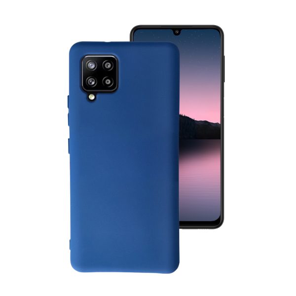 Husa Safe Flex compatibila cu Samsung Galaxy A42 5G, Comando Fonix, Design Slim flexibil, Interior captusit cu microfibra, Anti soc, Silicon moale, Textura cu finisaj mat, Antiaderent, Albastru2