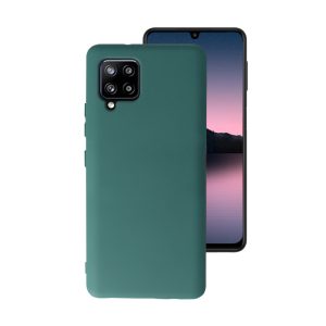 Husa Safe Flex compatibila cu Samsung Galaxy A42 5G, Comando Fonix, Design Slim flexibil, Interior captusit cu microfibra, Anti soc, Silicon moale, Textura cu finisaj mat, Antiaderent, Verde inchis2