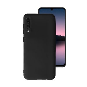 Husa Safe Flex compatibila cu Samsung Galaxy A50, Comando Fonix, Design Slim flexibil, Interior captusit cu microfibra, Anti soc, Silicon moale, Textura cu finisaj mat, Antiaderent, Negru2