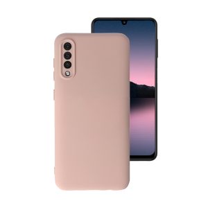 Husa Safe Flex compatibila cu Samsung Galaxy A50, Comando Fonix, Design Slim flexibil, Interior captusit cu microfibra, Anti soc, Silicon moale, Textura cu finisaj mat, Antiaderent, Crem2