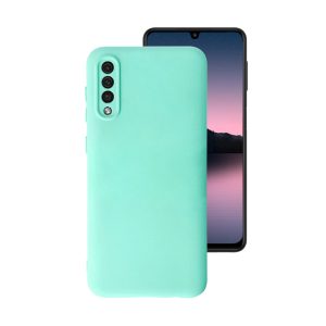 Husa Safe Flex compatibila cu Samsung Galaxy A50, Comando Fonix, Design Slim flexibil, Interior captusit cu microfibra, Anti soc, Silicon moale, Textura cu finisaj mat, Antiaderent, Turcoaz2