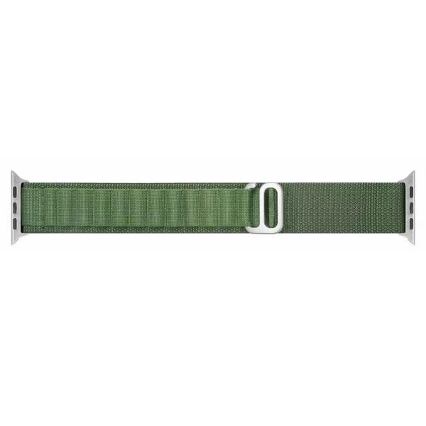 Curea textila compatibila cu Apple Watch 1 38 mm, Fonix Textile Magness, Design semi-circular, Comfortabila, Durabila, Atasare slide-in / slide-out, Inchidere magnetica, Verde - 2