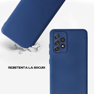 Husa Safe Flex compatibila cu Samsung Galaxy A53 5G, Comando Fonix, Design Slim flexibil, Interior captusit cu microfibra, Anti soc, Silicon moale, Textura cu finisaj mat, Antiaderent, Albastru3