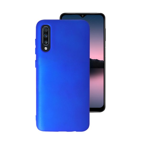 Husa Safe Flex compatibila cu Samsung Galaxy A70/ A70s, Comando Fonix, Design Slim flexibil, Interior captusit cu microfibra, Anti soc, Silicon moale, Textura cu finisaj mat, Antiaderent, Albastru electric2