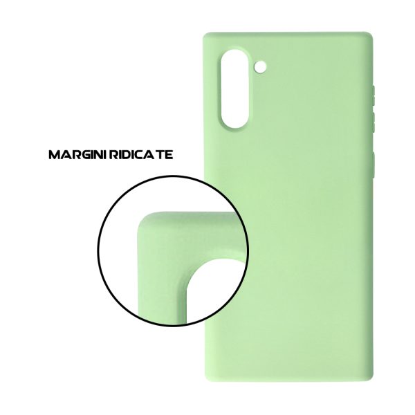 Husa Safe Flex compatibila cu Samsung Galaxy Note 10, Comando Fonix, Design Slim flexibil, Interior captusit cu microfibra, Anti soc, Silicon moale, Textura cu finisaj mat, Antiaderent, Verde deschis4