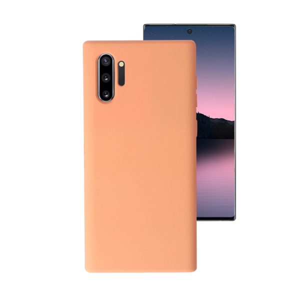 Husa Safe Flex compatibila cu Samsung Galaxy Note 10 Plus, Comando Fonix, Design Slim flexibil, Interior captusit cu microfibra, Anti soc, Silicon moale, Textura cu finisaj mat, Antiaderent, Coral2