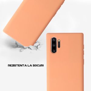 Husa Safe Flex compatibila cu Samsung Galaxy Note 10 Plus, Comando Fonix, Design Slim flexibil, Interior captusit cu microfibra, Anti soc, Silicon moale, Textura cu finisaj mat, Antiaderent, Coral3