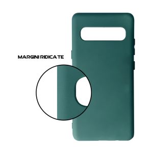 Husa Safe Flex compatibila cu Samsung Galaxy S10 5G, Comando Fonix, Design Slim flexibil, Interior captusit cu microfibra, Anti soc, Silicon moale, Textura cu finisaj mat, Antiaderent, Verde inchis4