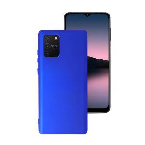 Husa Safe Flex compatibila cu Samsung Galaxy S10 Lite, Comando Fonix, Design Slim flexibil, Interior captusit cu microfibra, Anti soc, Silicon moale, Textura cu finisaj mat, Antiaderent, Albastru electric2