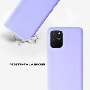 Husa Safe Flex compatibila cu Samsung Galaxy S10 Lite, Comando Fonix, Design Slim flexibil, Interior captusit cu microfibra, Anti soc, Silicon moale, Textura cu finisaj mat, Antiaderent, Lila3