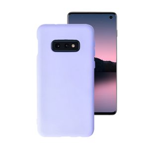 Husa Safe Flex compatibila cu Samsung Galaxy S10e, Comando Fonix, Design Slim flexibil, Interior captusit cu microfibra, Anti soc, Silicon moale, Textura cu finisaj mat, Antiaderent, Lila2