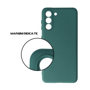 Husa Safe Flex compatibila cu Samsung Galaxy S21, Comando Fonix, Design Slim flexibil, Interior captusit cu microfibra, Anti soc, Silicon moale, Textura cu finisaj mat/fin, Antiaderent, Verde inchis4