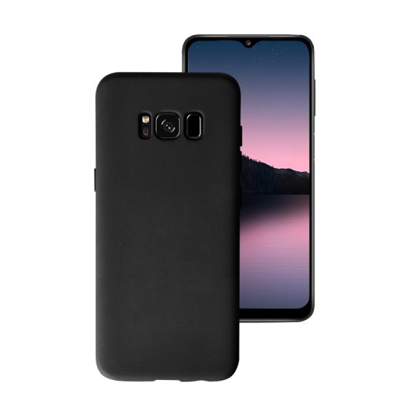 Husa Safe Flex compatibila cu Samsung Galaxy S8 Plus, Comando Fonix, Design Slim flexibil, Interior captusit cu microfibra, Anti soc, Silicon moale, Textura cu finisaj mat/fin, Antiaderent, Negru2