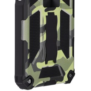 Husa Blaze Armor compatibila cu Xiaomi 12T/ 12T Pro, Prevazuta cu suport auto magnetic si stand, Antisoc, Design dublu stratificat, Protectie la standarde militare, Comando Bumpy Shield, Army2