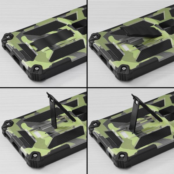 Husa Blaze Armor compatibila cu Samsung Galaxy S23, Prevazuta cu suport auto magnetic si stand, Antisoc, Design dublu stratificat, Protectie la standarde militare, Comando Bumpy Shield, Army4