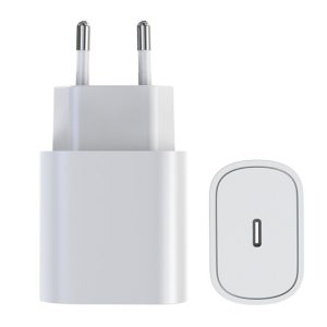 Set Incarcator 18W, Port USB-C, Fast Charging si Cablu de la USB-C la Lightning, Lungime 1M, Compatibil cu iPhone 13 /13 Pro /13 Mini /13 Pro Max, Alb - 2