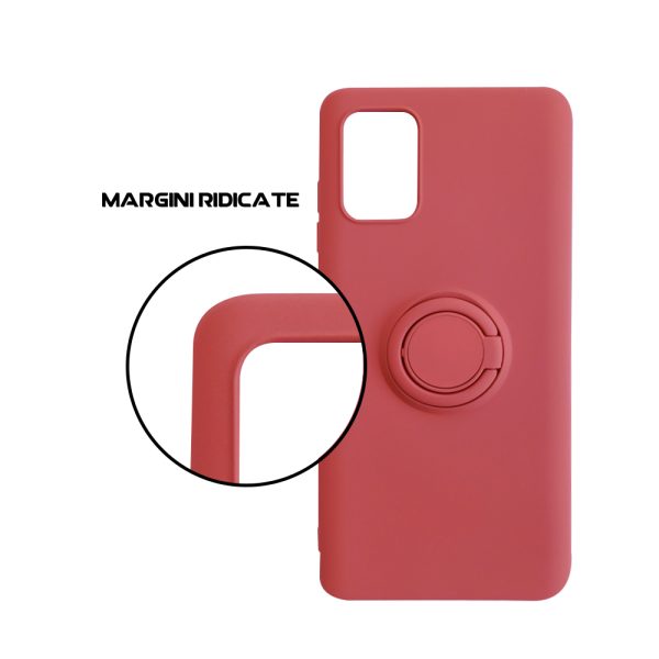 Husa Safe Flex Ring compatibila cu Samsung Galaxy A71, Interior microfibra, Design mat, Inel magnetic de prindere/Rotativ 360, Anti shock, Silicon moale, Textura cu finisaj mat/fin, Antiaderent, Rosu4