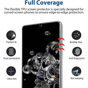 Folie Privacy PolyFlex Impact Proof compatibila cu iPhone 16 Pro Max, Polimer siliconic de 200 de microni D3O, Adeziv fara reziduuri, Montare usoara, fara lichid, Regenerabila, Full Glue, Compatibila cu senzorul de amprenta, Compatibila cu orice husa - 3