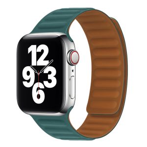 Curea compatibila cu Apple Watch 1 38 mm, Fonix Silicon Magness, Comfortabila, Durabila, Prindere magnetica, Design modern, Atasare slide-in / slide-out, Turcoaz