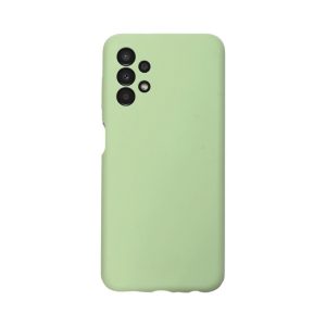 Husa de silicon cu microfibra Stylish Neat compatibila cu Samsung Galaxy A13 4G, acoperire completa, protectie camere, slim, Verde deschis