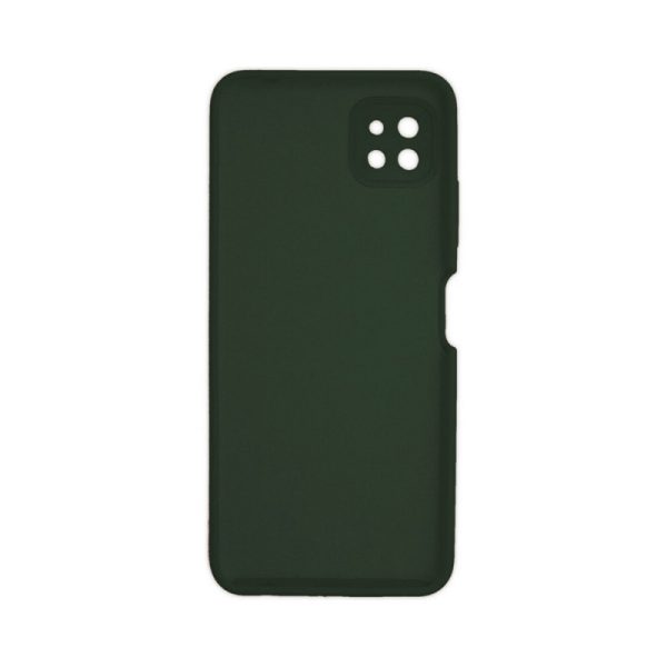 Husa de silicon cu microfibra Stylish Neat compatibila cu Samsung Galaxy A22 5G, acoperire completa, protectie camere, slim, Verde inchis2