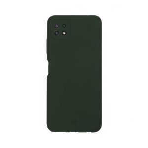 Husa de silicon cu microfibra Stylish Neat compatibila cu Samsung Galaxy A22 5G, acoperire completa, protectie camere, slim, Verde inchis