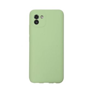 Husa de silicon cu microfibra Stylish Neat compatibila cu Samsung Galaxy A03, acoperire completa, protectie camere, slim, Verde deschis